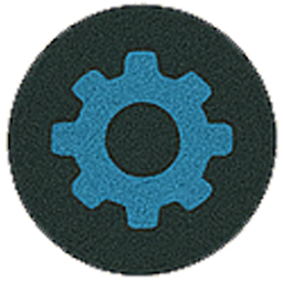 Customize icon – gear (blue)